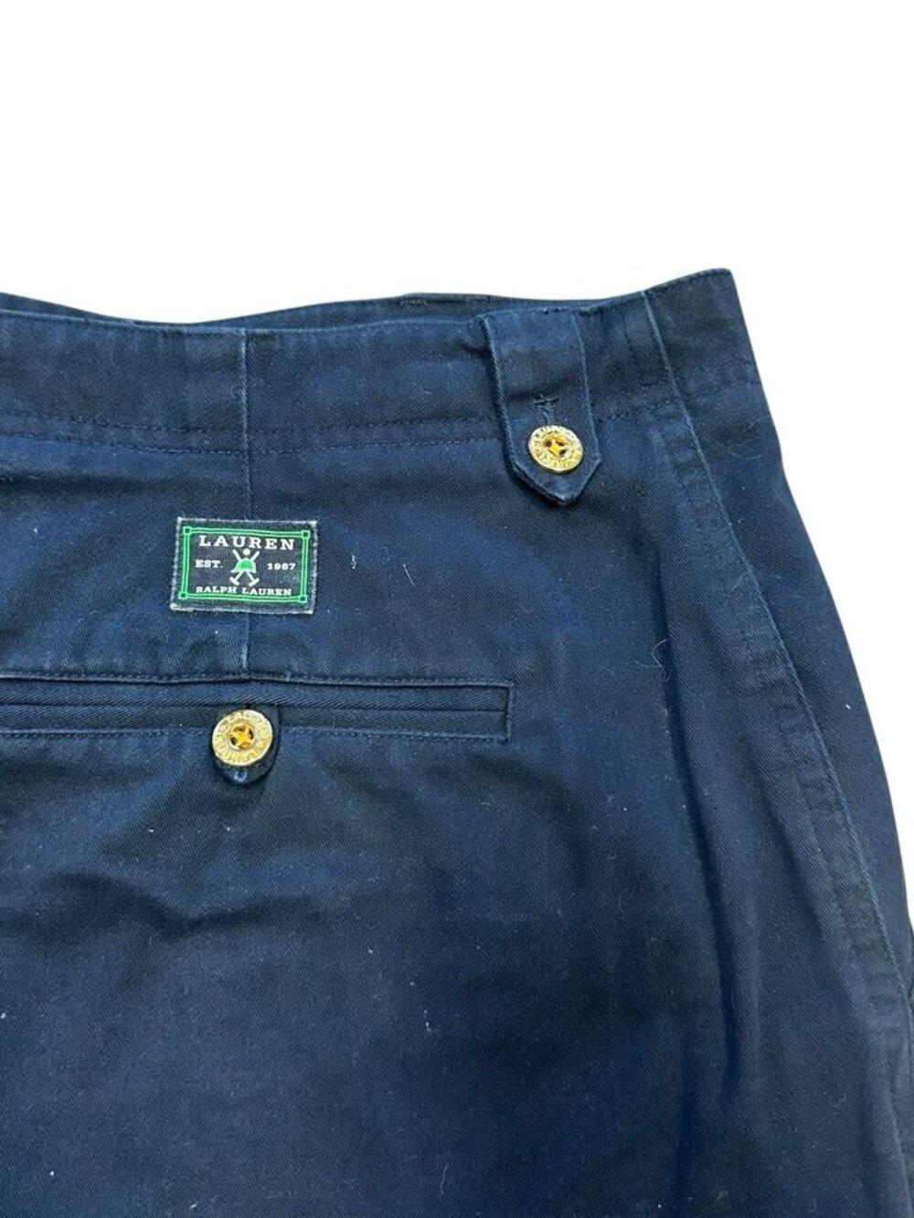 Polo Ralph Lauren Performance Shorts Sz 18W‎ Tailored Fit Navy 9" Inseam - Picture 5 of 10